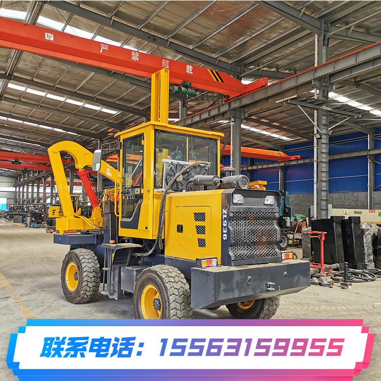 建筑工程用波形打桩机 高速公路液压护栏打桩机 冲击式砸桩机