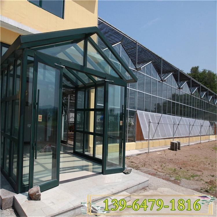 新型温室大棚骨架水果大棚 温室大棚配件生产厂家 生态餐厅建造