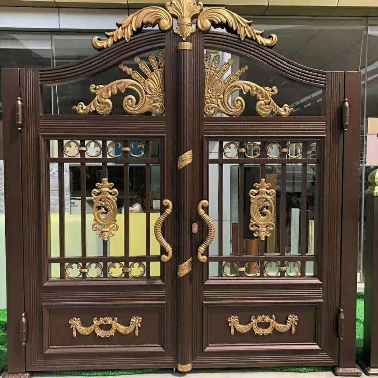 铝艺大门 别墅大门 院墙防护铝艺大门 农村庭院小区铝艺大门 支持定做