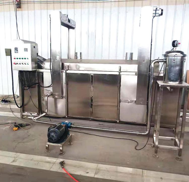 休闲食品油炸全套设备常年出售  多功能油炸流水线  供应薯片油炸流水线