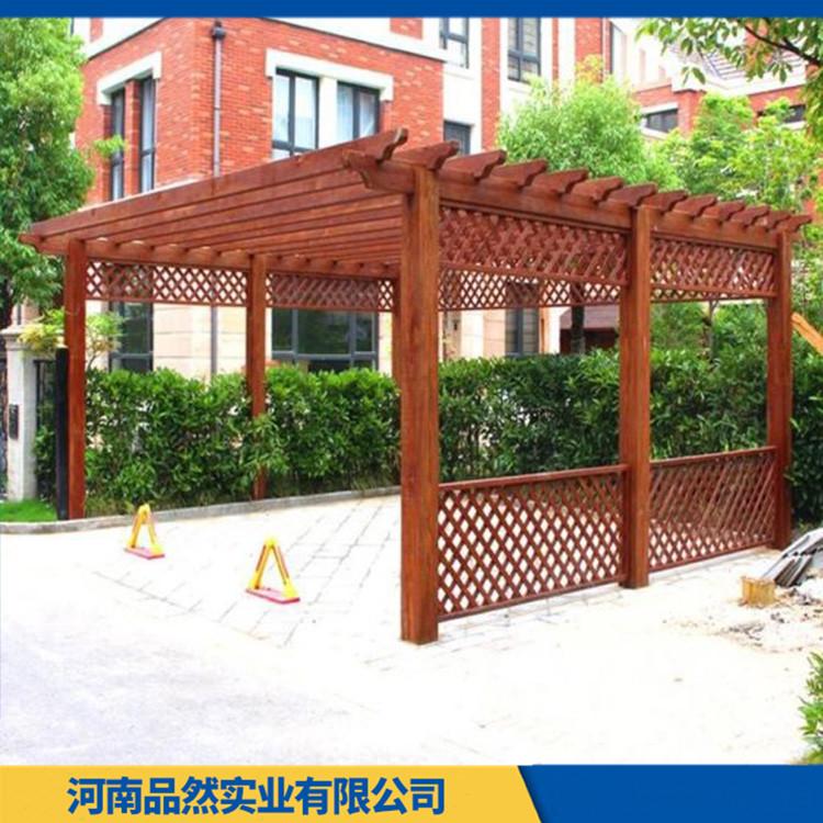 河南防腐木生产厂家 防腐木爬藤架定做 不易变形 绿色环保