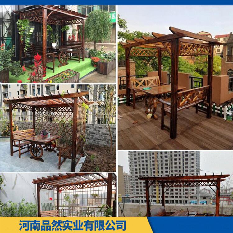 户外防腐木花架 室外简约落地花架 推荐 欢迎咨询