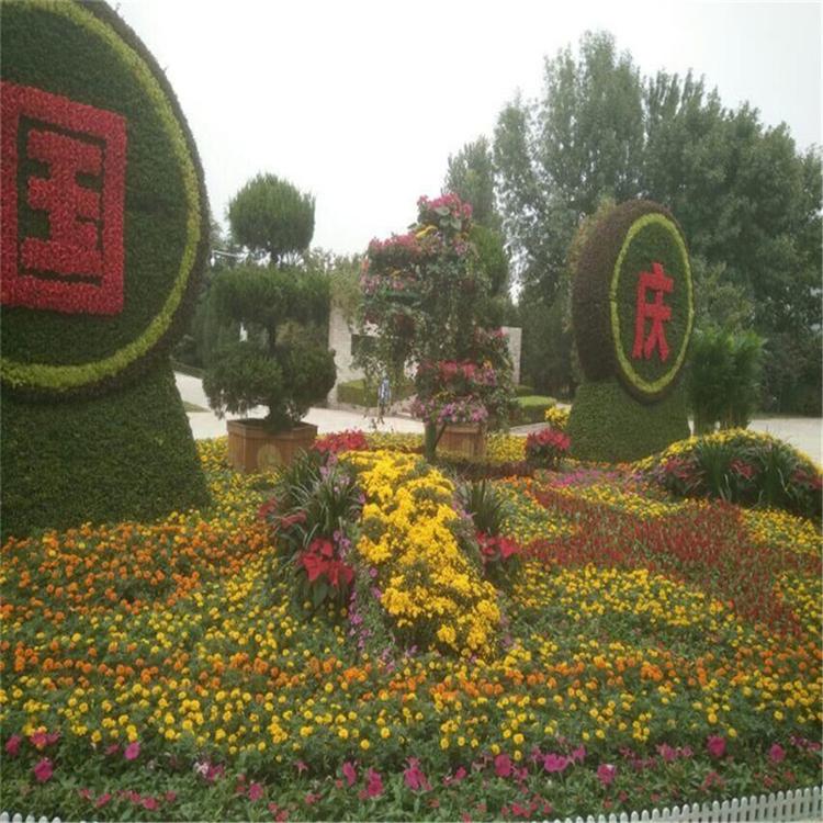 广场造型 焊接铁艺花球花柱价格 各种花卉造型