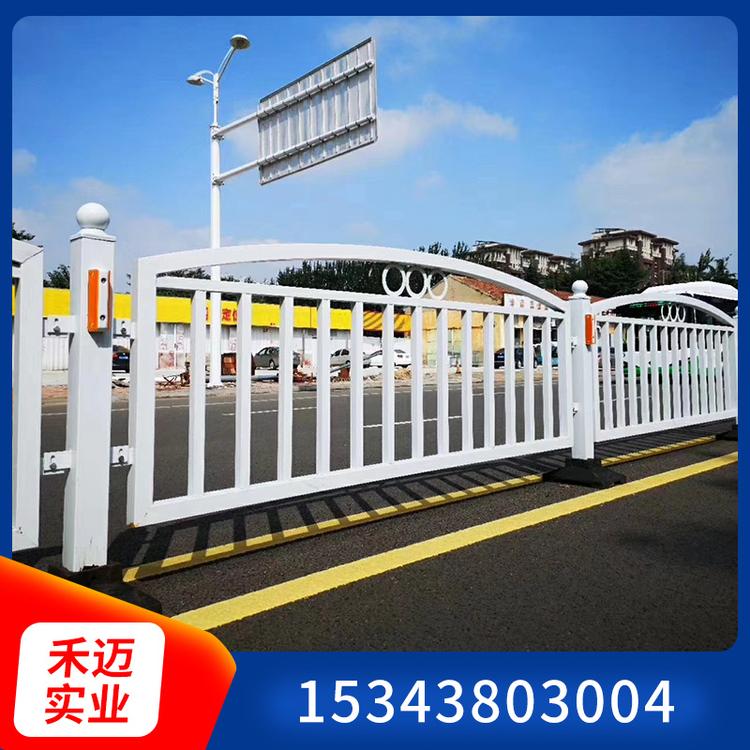 栏杆式围墙防护栏 街道绿色护栏网