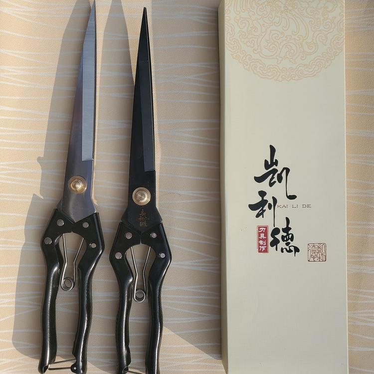 青州凯利德羊毛剪刀手动 川马 剪子 兔毛 宠物剪羊毛剪弹簧剪刀大皮革剪