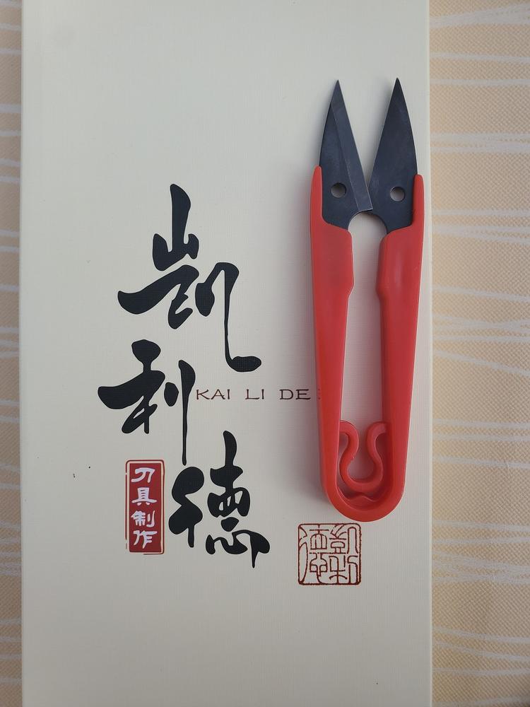 青州凯利德弹簧纱剪刀服装裁裁缝线头剪刀十字绣专用u型剪刀弹簧纱剪
