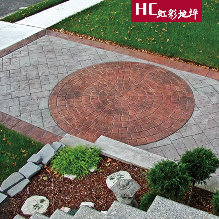 压花地坪技术施工 压花地坪材料模具 压花地坪厂家施工