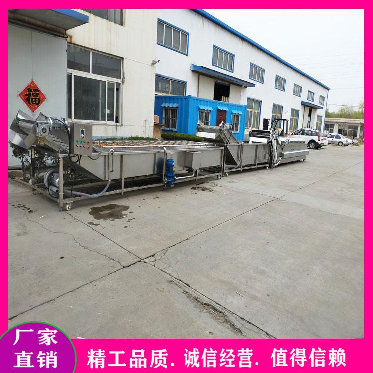 多功能连续式毛豆漂烫杀青流水线 全套毛豆加工设备 梅干菜漂烫机 蔬菜杀青冷却流水线