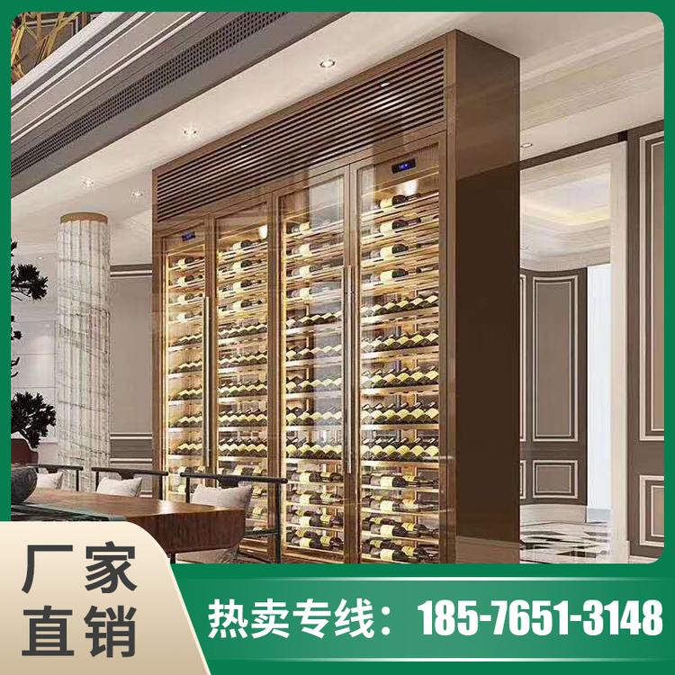智能恒温不锈钢酒柜 酒窖不锈钢酒柜定制 标艺不锈钢制品厂家供应