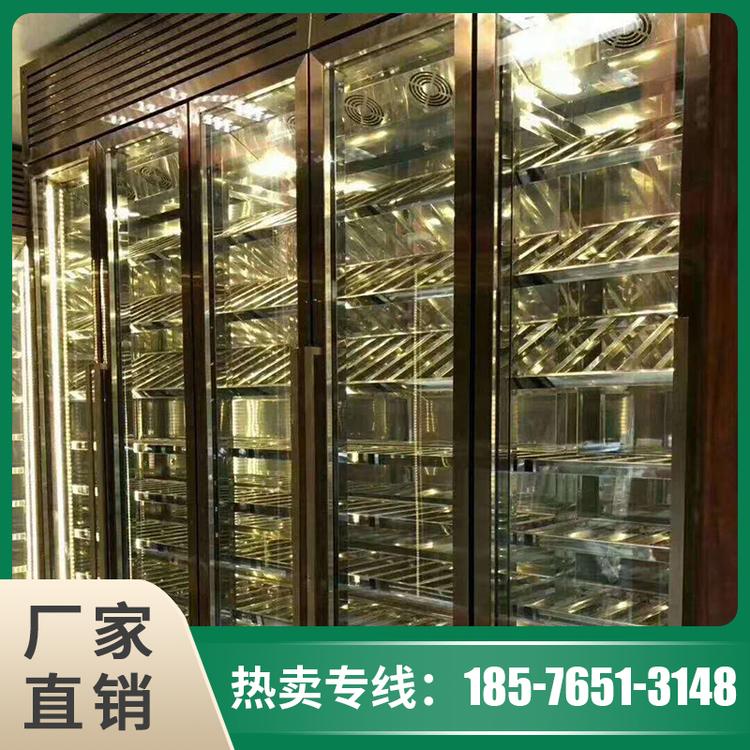 不锈钢玻璃酒柜 酒柜定制 标艺不锈钢制品厂家供应