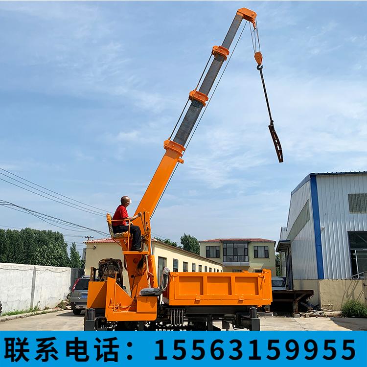 山东定做履带随车吊5吨全地形爬坡王 山区拉树木泥泞不好走路专用