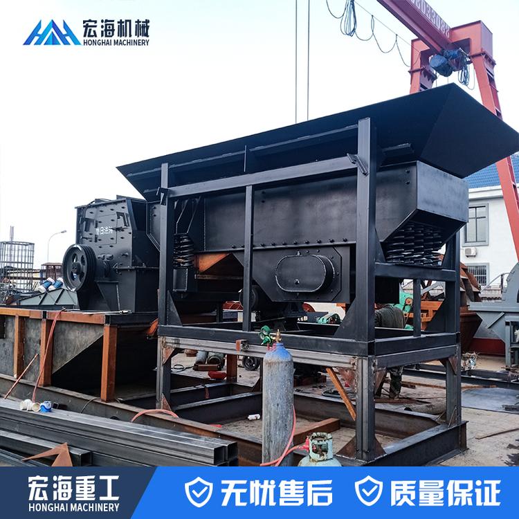 时产100吨箱式移动制砂机建筑垃圾破碎机 鹅卵石制砂设备