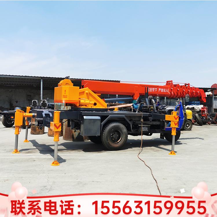 五征底盘三轮吊车 市政作业三轮吊 广告牌安装小吊机可加装吊篮