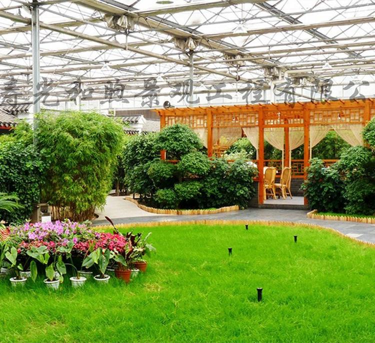 和煦温室餐厅  生态温室餐厅   假山花园温室餐厅