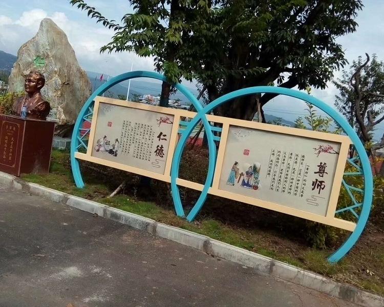 专注广告标识17年                    学校导视生产厂家定制