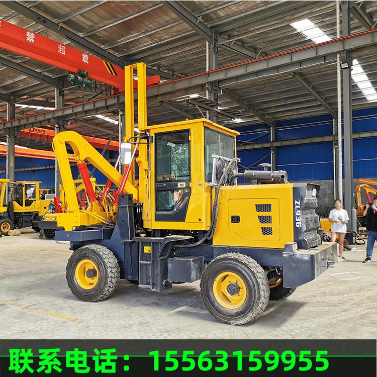 护栏打桩机 85锤高速公路护栏打桩机 波形护栏打桩机 济宁久胜