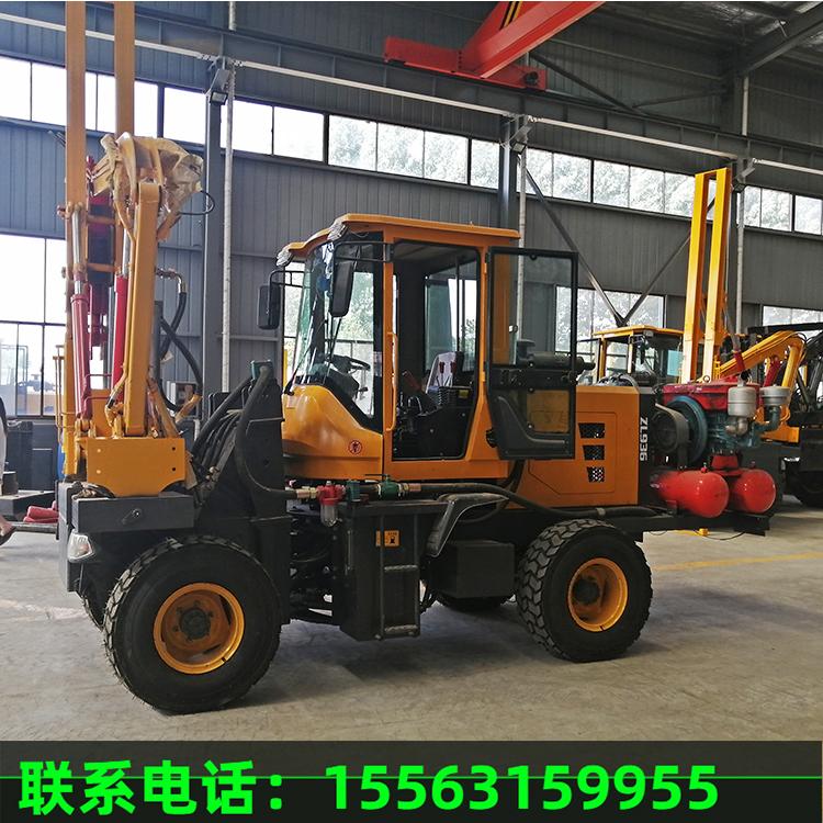 公路护栏打拔钻一体机 高速公路护栏压桩机 全国联保 厂家直销