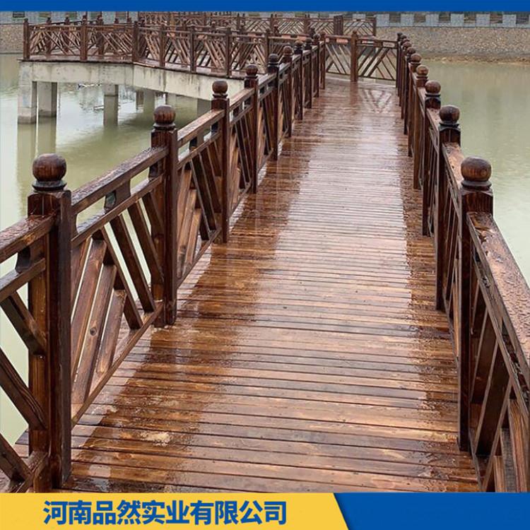 户外古木桥安装价格 庭院小河仿古景观桥 郑州品然 欢迎电话咨询