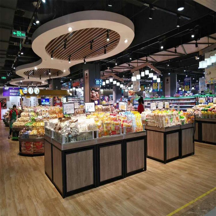 郑州超市生鲜货架 批发双层超市生鲜货架 材质可选 款式定制