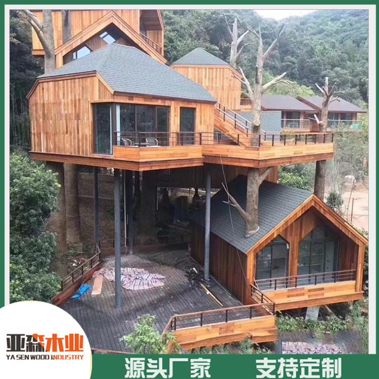 亚森防腐木屋加工定制 景区防腐木屋电话 定制防腐小木屋