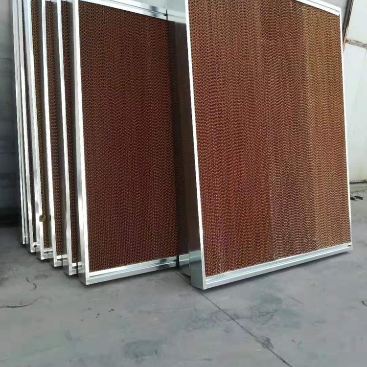 厂家货源   温室厂房降温水帘湿帘   养殖养猪降温风机湿帘   养鸡铝合金镀锌板框湿帘水帘