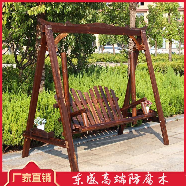 开封防腐木秋千厂家 防腐木秋千定制 款式多样 支持定制