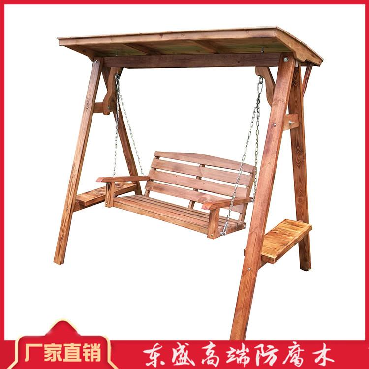 河南防腐木秋千定制 郑州防腐木吊椅秋千 现货直销 售后无忧