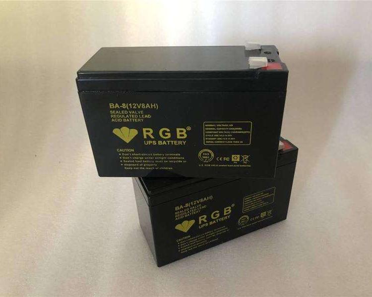 RGB电池BA-8 12V8AH蓄电池 UPS 小型精密仪器专用蓄电池