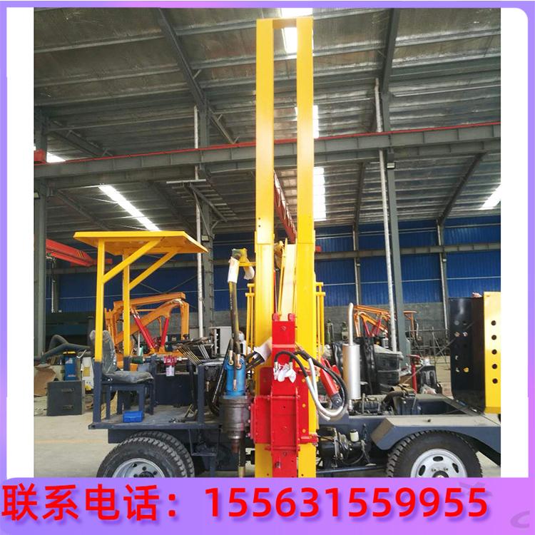 护栏打桩机 装载式大棚立柱钻孔机厂家 全液压高速路波形护栏打桩机