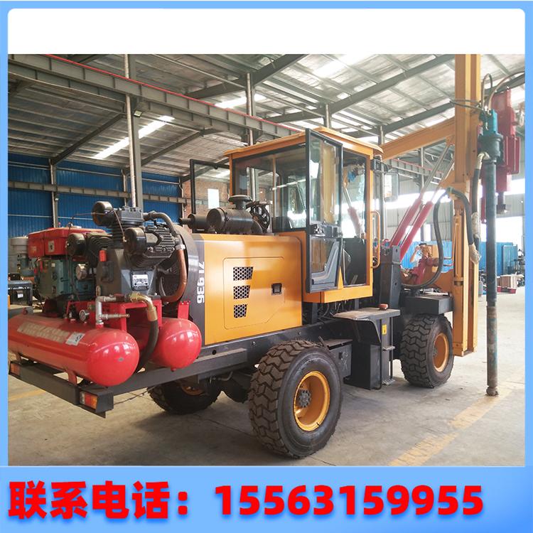 供应装载式护栏打桩机 小型液压打桩机 高速公路波形护栏打桩机