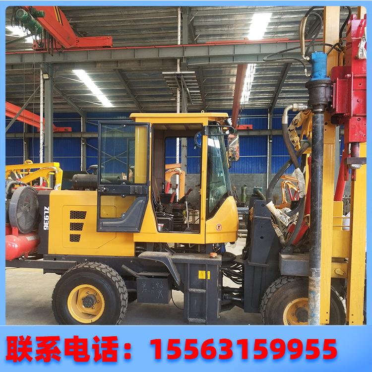 供应装载式护栏打桩机 液压打桩机 高速公路波形护栏打桩机