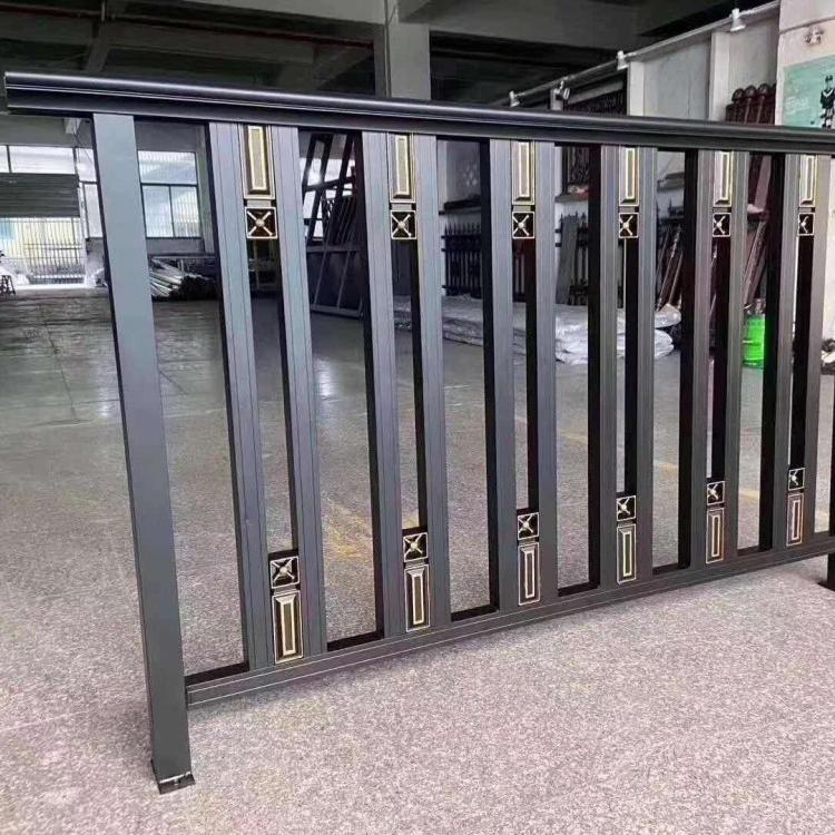 上海定制铝合金阳台护栏  铝艺院墙别墅阳台围墙 小区庭院铝合金楼梯围栏杆定做