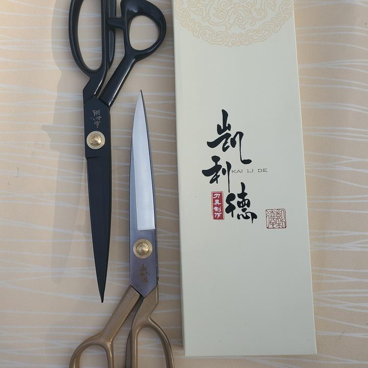 青州凯利德黑钢裁缝剪刀锰钢裁布大剪刀剪裁缝纫加强版服装剪耐磨剪刀