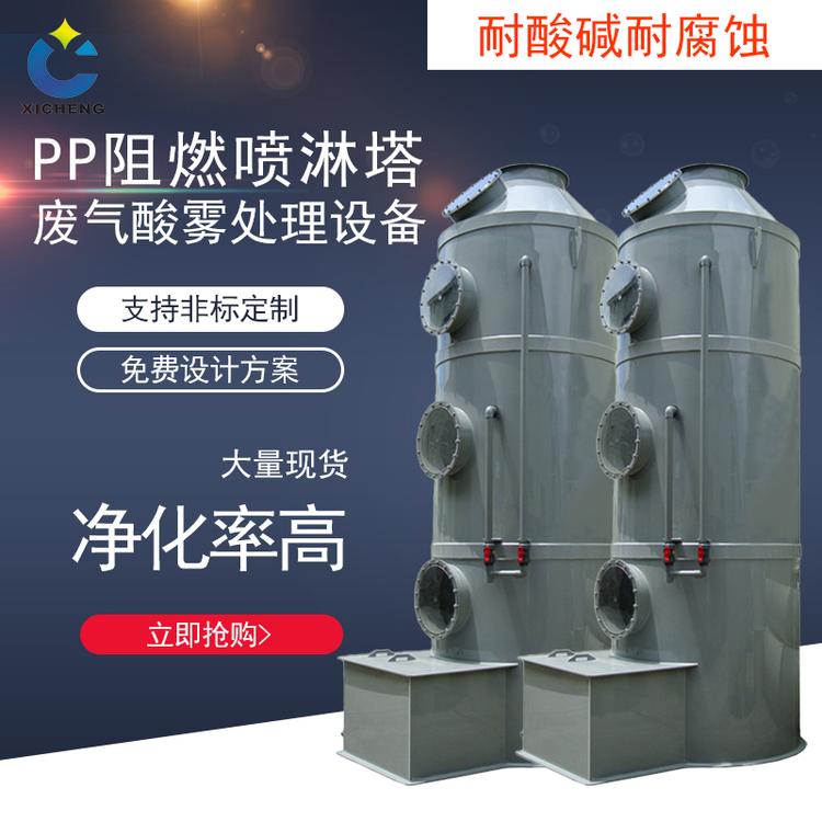 pp喷淋塔 净化塔工业废气净化器洗涤塔废气处理设备