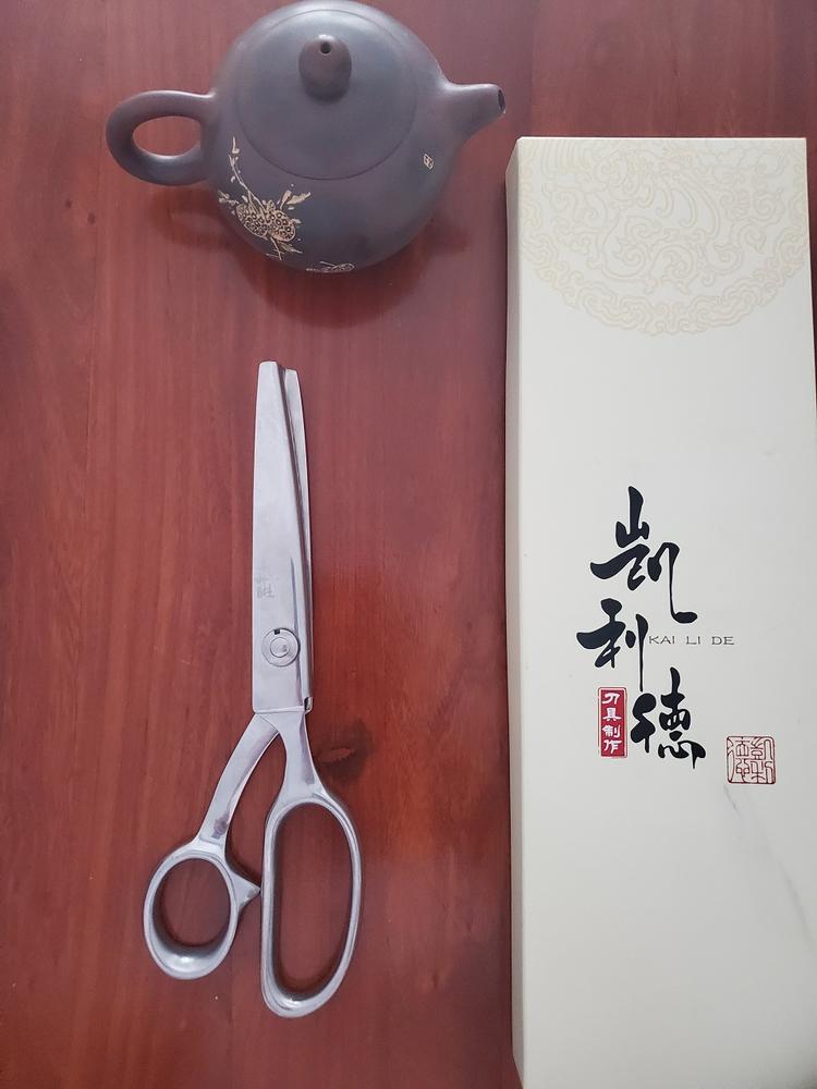 青州凯利德5mm不锈钢花齿剪全钢三角花边剪布艺花纹裁缝剪DIY手工波浪剪