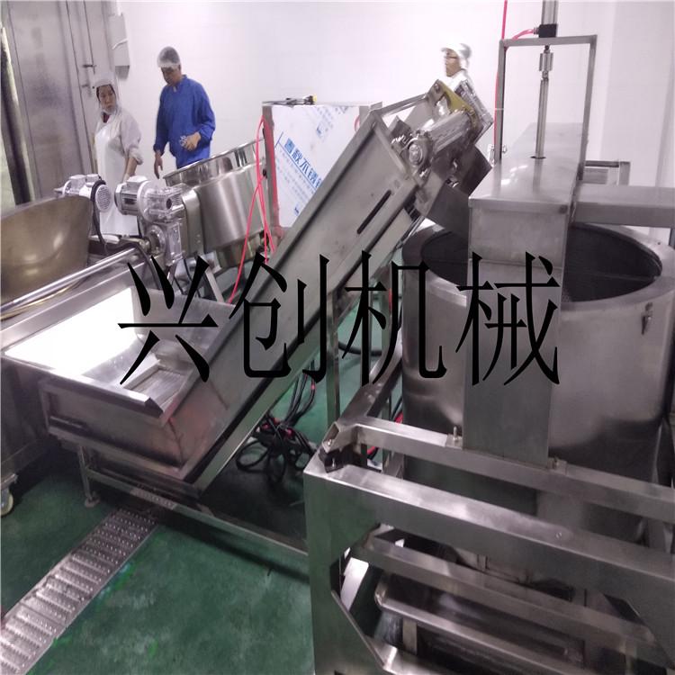 定做小型麻花油炸机 圆锅带搅拌油炸机 全自动电加热油炸锅