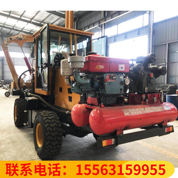 公路护栏打桩机 高速公路装载式液压波形打桩机 立杆打桩机  久胜机械