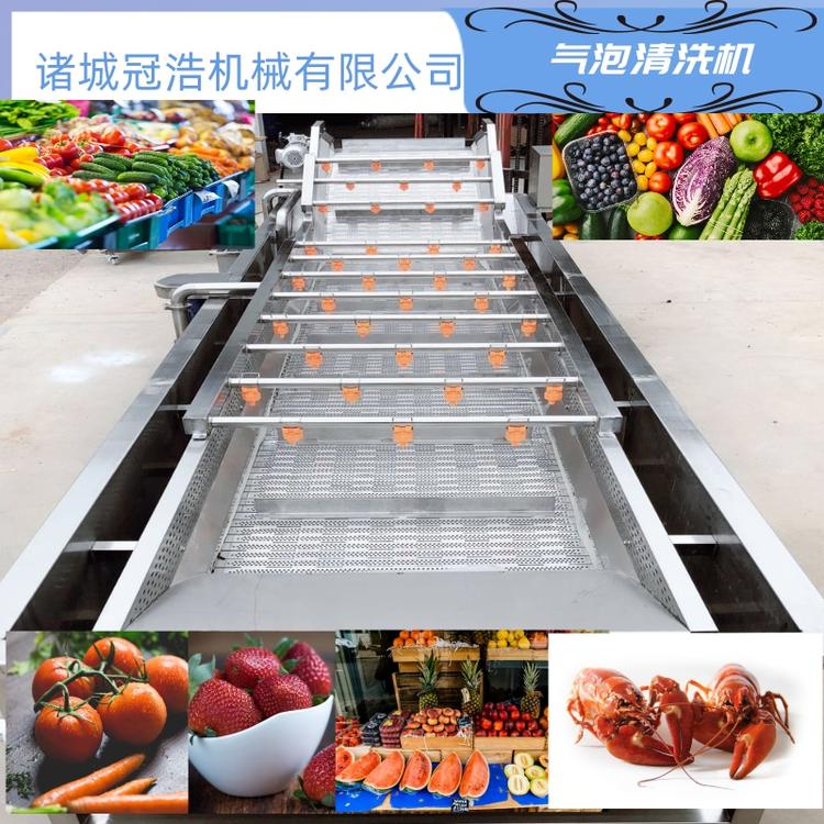 水果气泡清洗机制造商 蔬菜加工流水线  速冻水果清洗机  气泡水浴蔬菜清洗机 水产品清洗机.菌类清洗机 小龙虾.大虾清洗机