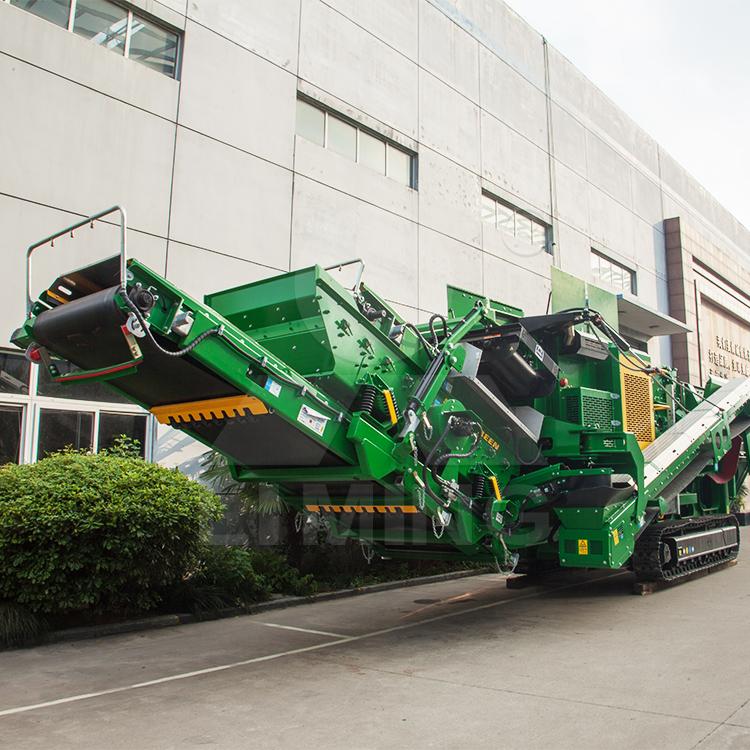 山东履带式移动破碎站 400t/h破碎站喂料机 履带移动鄂破