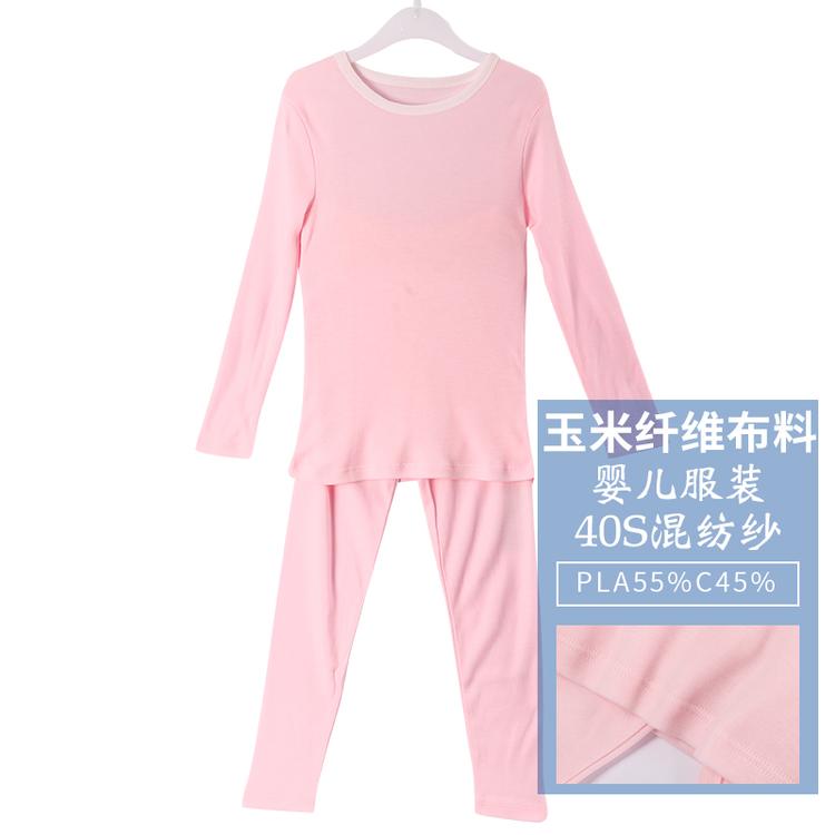 40S混纺纱聚乳酸玉米纤维童装 弹性透气 抑菌婴儿服