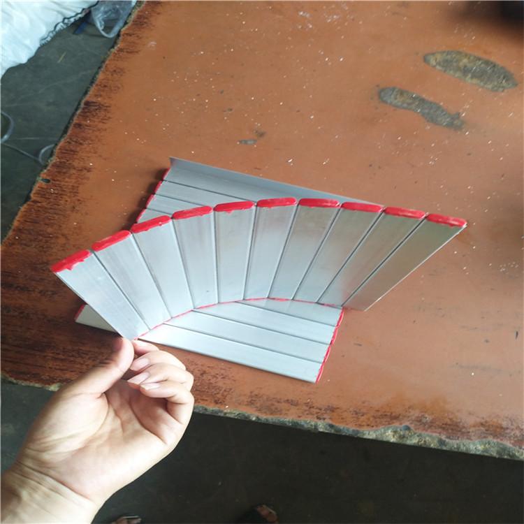 河北吉航厂家定制 铝型材防护帘 机床铝帘防护罩 铝型平帘防护罩