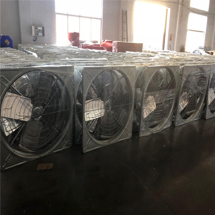山东1100型悬挂式牛舍风机报价 铜线电机 通风降温 型号定制 推荐山东多面体