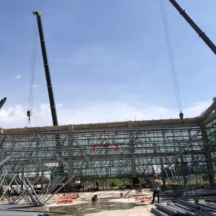 云南省昭通监狱改扩建项目警体训练中心网架工程-徐州先禾网架制作网架安装