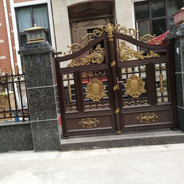 别墅铝艺大门 铝艺门厂家 支持发货