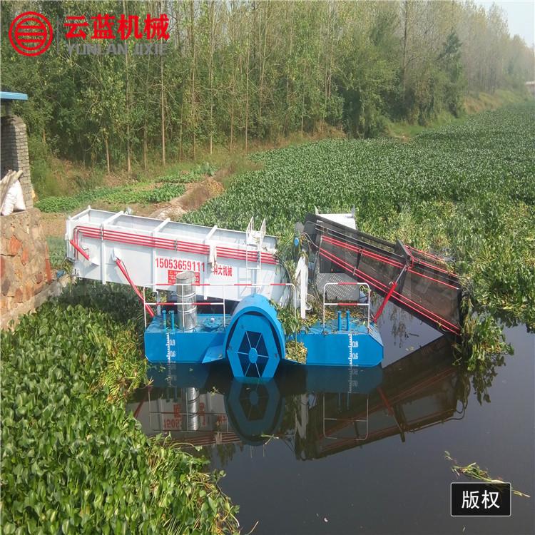 水葫芦打捞船   小型水葫芦粉碎打捞船