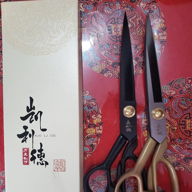 青州凯利德剪刀裁缝剪刀锰钢正品裁布服装9-12寸专业缝纫工具裁缝大剪刀10寸