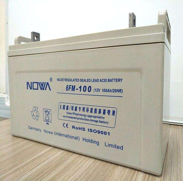 NOWA蓄电池6GFM-4 鸿诺免维护蓄电池12V4AH UPS直流屏电源 不间断电源