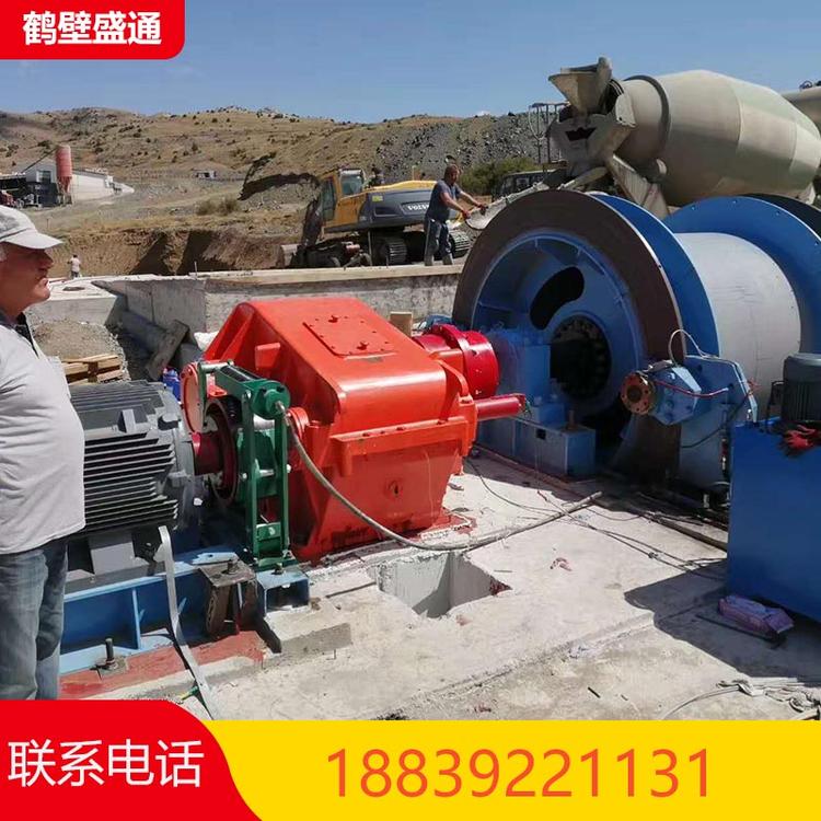二手1.2米变频绞车盘型闸0.8米卷扬机JK2米提升机可出租