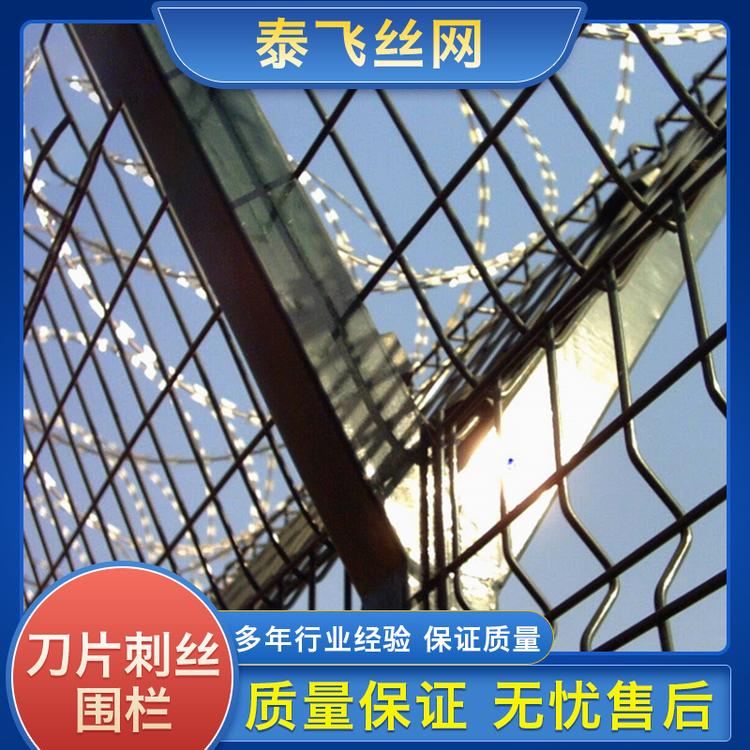 泰飞丝网 刀片刺丝围栏  直销场区刀片刺绳护栏
