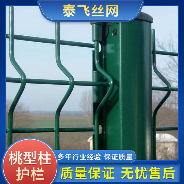 泰飞丝网 桃型栏护栏 定制小区别墅防护桃型柱护栏